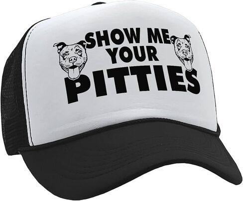 Guacamole - Show Me Your Pitties - Pit Bull Dog Pitbull Love - Vintage Retro Style Trucker Cap Hat in Kuwait