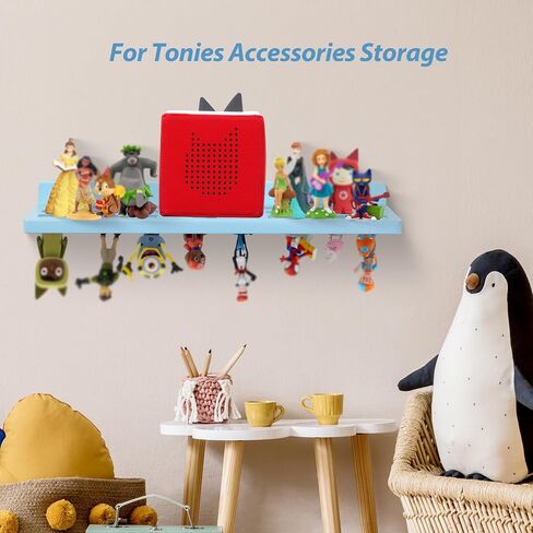 لأرقام Tonies الرف المغناطيسي ، لرفوف جدران Tonie Box ، من أجل Tonies شخصيات منظم ، حامل تخزين التمييز ، محطة شحن متوافقة مع غرفة الأطفال ، البلوط ، الأبيض in Saudi Arabia