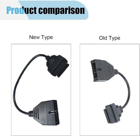 OBD2 to OBD1 GM Adapter, Car Code Reader, OBD1 12 Pin to OBD2 16 Pin Socket Scanner Cable Connector, Diagnostic Extension Tool, OBD1 Scanner Adapter Compatible with Most Models in Saudi Arabia