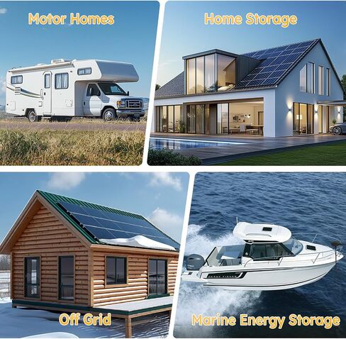 Power Queen 2Pack 12V 300Ah LiFePO4 Battery,Lithium Battery Rechargeable with 200A BMS & 3840Wh Energy, Up to 15000 Cycles for Solar Energy Storage, Backup Power, RV and Off-Grid in Saudi Arabia