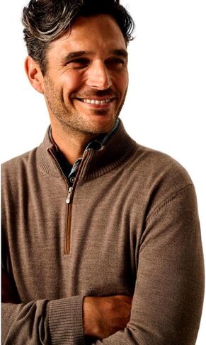 سترة Johnnie-O الرجالية Raynor Merino بسحاب 1/4، أزرق لاغونا in Kuwait