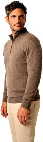 سترة Johnnie-O الرجالية Raynor Merino بسحاب 1/4، أزرق لاغونا in Kuwait