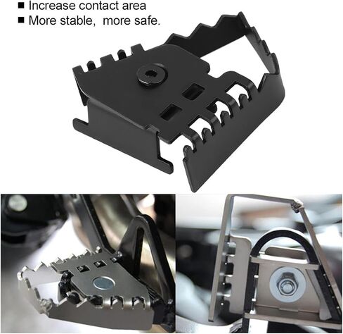 ARAMOX Brake Pedal Enlarge Extension, Rear Foot Brake Lever Pedal Enlarge Extension Pad Extender for F800GS (Electroplating) in Saudi Arabia