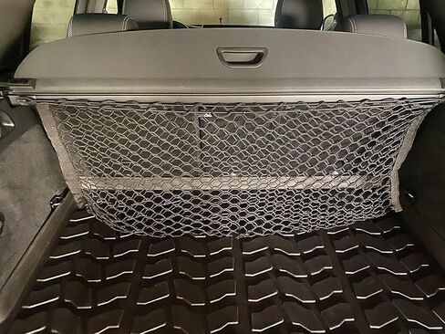 Trunk Organizer Cargo Net لـ Audi Q5 SQ5 Q5 Sportback Hybrid Q5 TDI 2009–2025 - شبكة شحن على طراز المغلف لسيارات الدفع الرباعي - تخزين حامل مركبة مركبة منظمات السيارة الممتاز - متوافق مع Q5 SQ5 in Saudi Arabia