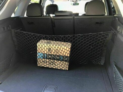 Trunk Organizer Cargo Net لـ Audi Q5 SQ5 Q5 Sportback Hybrid Q5 TDI 2009–2025 - شبكة شحن على طراز المغلف لسيارات الدفع الرباعي - تخزين حامل مركبة مركبة منظمات السيارة الممتاز - متوافق مع Q5 SQ5 in Saudi Arabia