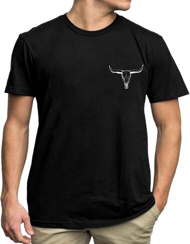 Western Shirts for Men Cowboys Letter Print T Shirt Vintage Rodeo Graphic Tee Summer Short Sleeve Tee Top in Saudi Arabia