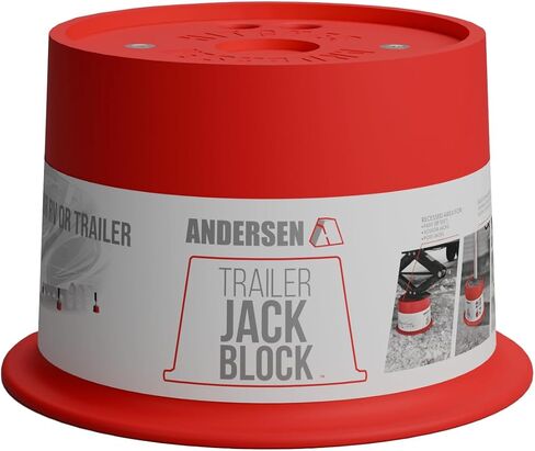 ANDERSEN HITCHES | RV Travel Accessories | 1-Pack Trailer Jack Block w/ Magnets | Quick Leveling Stabilizers for Trailers Jackstand Level Quickjack Heavy Duty Utility Blocks | 3608 in Saudi Arabia
