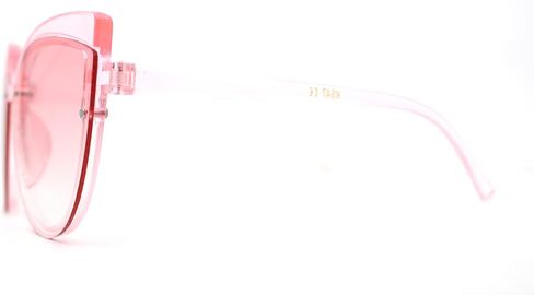 Pop Color Girls Child Size Round Rimless Cat Eye Sunglasses in Saudi Arabia