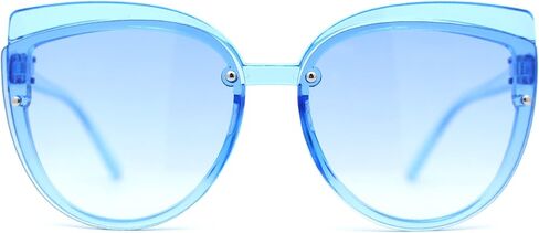 Pop Color Girls Child Size Round Rimless Cat Eye Sunglasses in Saudi Arabia