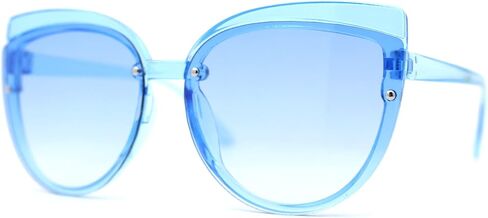 Pop Color Girls Child Size Round Rimless Cat Eye Sunglasses in Saudi Arabia