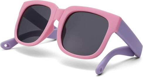 Pro Acme Foldable Kids Sunglasses Girls Boys Polarized Toddler Outdoor UV Protection Flexible Shades Age 3-12 in Saudi Arabia