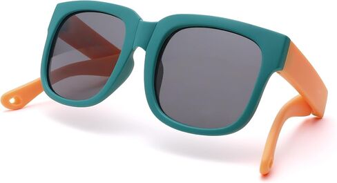 Pro Acme Foldable Kids Sunglasses Girls Boys Polarized Toddler Outdoor UV Protection Flexible Shades Age 3-12 in Saudi Arabia