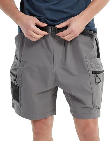 Men's Hiking Shorts Lightweight Quick Dry Casual Cargo Shorts with Multi Pocket for Outdoor Travel in Saudi Arabia