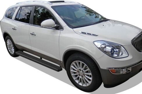 APS 6in من الفولاذ المقاوم للصدأ للركض الأسود متوافق مع Chevy Traverse 2007-2017 و Buick Enclave 2007-2009 (Explude Denali) (Nerf Bars Side Steps) in Saudi Arabia