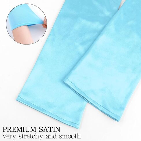 Long Opera Gloves for Women, Long Satin Gloves Elegant Glove Adult Size Elbow Length Gloves 1920s Gloves Bridal Gloves in Kuwait