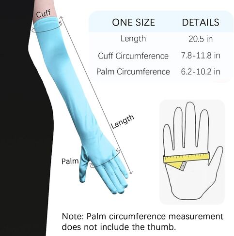 Long Opera Gloves for Women, Long Satin Gloves Elegant Glove Adult Size Elbow Length Gloves 1920s Gloves Bridal Gloves in Kuwait