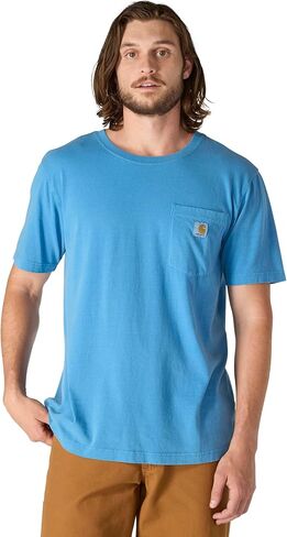 Carhartt Men's Relaxed Fit Lightweight Short-Sleeve Garment Dyed Pocket T-Shirt in Saudi Arabia