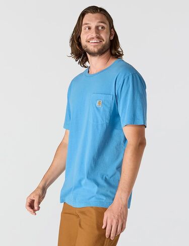 Carhartt Men's Relaxed Fit Lightweight Short-Sleeve Garment Dyed Pocket T-Shirt in Saudi Arabia