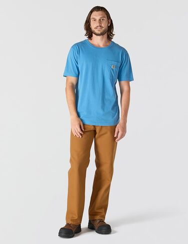 Carhartt Men's Relaxed Fit Lightweight Short-Sleeve Garment Dyed Pocket T-Shirt in Saudi Arabia