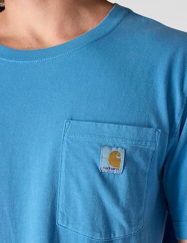 Carhartt Men's Relaxed Fit Lightweight Short-Sleeve Garment Dyed Pocket T-Shirt in Saudi Arabia