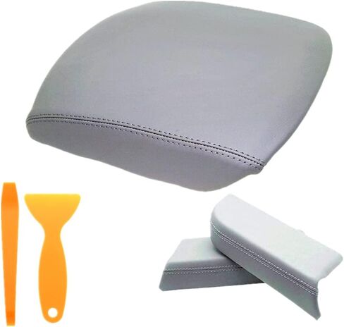 تغطية وحدة التحكم المركزية ومجموعة أذرع لوحة أذرع الأسلحة الأمامية للطيار 2009 2010 2012 2013 2014 2015 (جزء من الجلود فقط) مع أداة الإزالة (أسود) in Kuwait