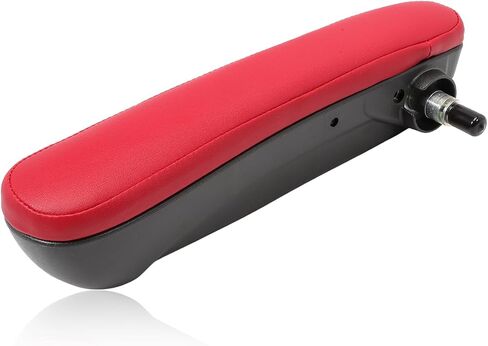 Front Left Side Seat Armrest Compatible with 2016 2017 2018 2019 Fiat 500 Car Armrest Box Replaces 6BV31KRLAA (Red) in Saudi Arabia