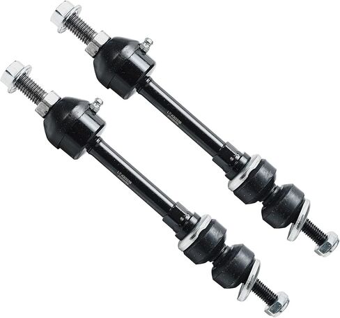 Detroit Axle-4WD Front 2PC Sway Sway Bars لـ 05-08 Ford F-150 Lincoln Mark LT ، 2 روابط نهاية التثبيت Sway Bar Set 2005 2006 2007 2008 استبدال in Saudi Arabia