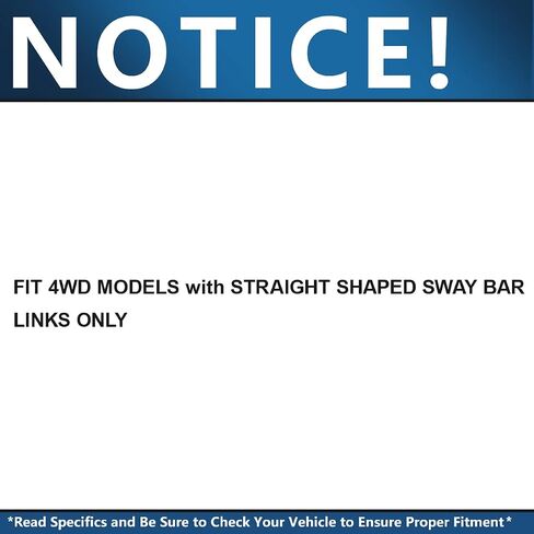 Detroit Axle-4WD Front 2PC Sway Sway Bars لـ 05-08 Ford F-150 Lincoln Mark LT ، 2 روابط نهاية التثبيت Sway Bar Set 2005 2006 2007 2008 استبدال in Saudi Arabia