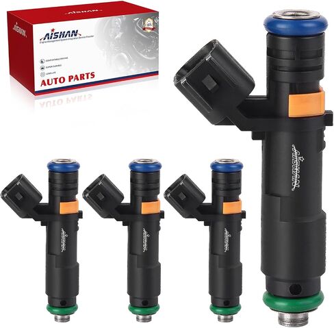 4pcs حقن الوقود 2 ثقوب متوافقة مع Chrysler 200 ، ل Dodge Dart ، لـ Ram Promaster City 2015 ، لجيب Cherokee Renegade 2014 2015 2016 2017 L4 2.0L 2.4L استبدال# 4593986AA 4593986AB in Saudi Arabia