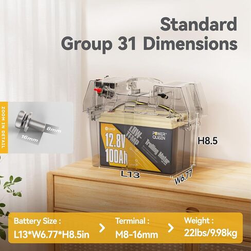 Power Queen LifePo4 Battery 36V 50ah مع Bluetooth ، حماية منخفضة الحرارة ، 1920WH Energy ، بطارية Deep Cycle Group 31 Lithiumn Battery لمحرك التصيد 36 فولت حتى 120 رطل in Saudi Arabia