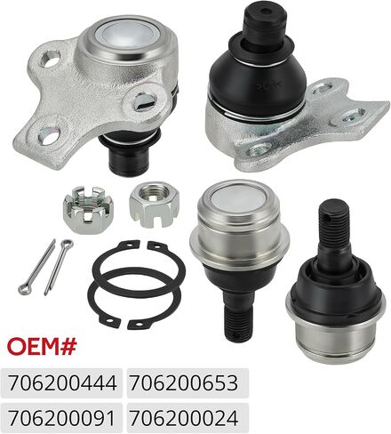 JAVIK Upper & Lower Arm Ball Joint Kit Fit for Can-Am Outlander 650 800 2006-2012, OEM# 706200444 706200653 706200091 706200024 in Saudi Arabia
