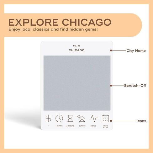 Illinois Adventure Bucket List: 50 Scratch-Off Cards for Outdoor Activities, Tourist Attractions, and Road Trips - Perfect Travel Gift and Guide for Exploring in Saudi Arabia