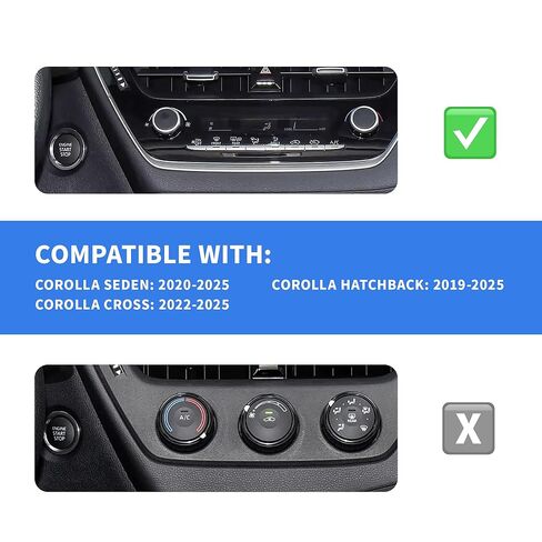 for 2019-2025 Toyota Corolla Fuel & Corolla Cross Fuel Accessories - Air Conditioning, Push Start Button Cover/Ring, Aluminum Alloy Decorative 4pcs/Set (Fuel, Pink) in Kuwait