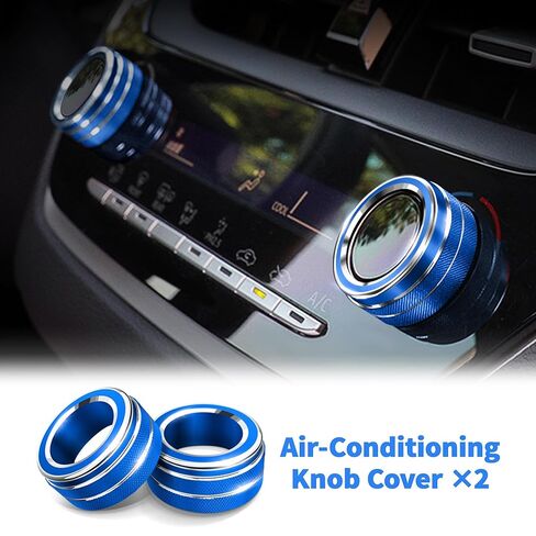 for 2019-2025 Toyota Corolla Fuel & Corolla Cross Fuel Accessories - Air Conditioning, Push Start Button Cover/Ring, Aluminum Alloy Decorative 4pcs/Set (Fuel, Pink) in Kuwait