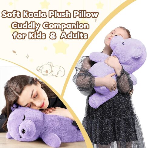 Tezituor Long Capybara Plush Body Pillow, 39.5" Cute Capybara Stuffed Animal Soft Sleeping Throw Pillow Plush Toy Pillow Birthday Christmas for Kids Girlfriends in Kuwait