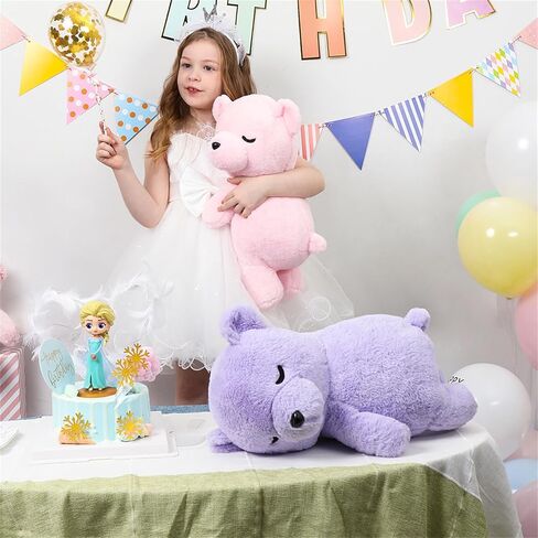 Tezituor Long Capybara Plush Body Pillow, 39.5" Cute Capybara Stuffed Animal Soft Sleeping Throw Pillow Plush Toy Pillow Birthday Christmas for Kids Girlfriends in Kuwait