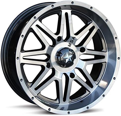 حزمة - 9 عناصر: MSA Dark Tint Vibe 14 "عجلات ATV 32" إطارات Assassinator [4x137 Bolt Pattern 10mmx1.25 Lug Kit] in Saudi Arabia