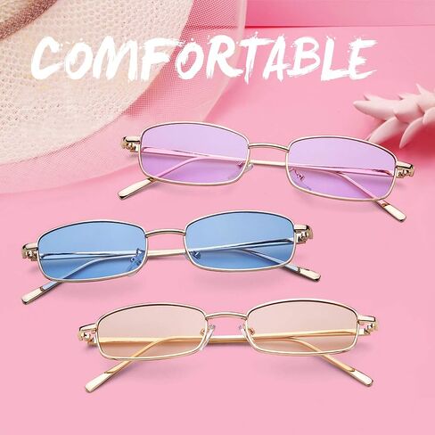ADE WU Small Narrow Rectangle Sunglasses Womens Mens Retro Y2k 80s 90s UV400 Sunnies in Saudi Arabia