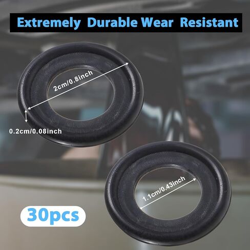 30pcs Oil Drain Plug Gasket,M12 Drain Plug Gasket Rubber Crush Washer Seals,Rubber Sealing Replacement,Replace OEM 12616850,Securely Engine Pan Crush Washers for SUV,Truck,RV and More in Saudi Arabia