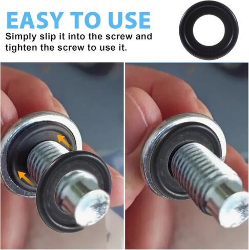 30pcs Oil Drain Plug Gasket,M12 Drain Plug Gasket Rubber Crush Washer Seals,Rubber Sealing Replacement,Replace OEM 12616850,Securely Engine Pan Crush Washers for SUV,Truck,RV and More in Saudi Arabia