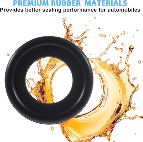30pcs Oil Drain Plug Gasket,M12 Drain Plug Gasket Rubber Crush Washer Seals,Rubber Sealing Replacement,Replace OEM 12616850,Securely Engine Pan Crush Washers for SUV,Truck,RV and More in Saudi Arabia