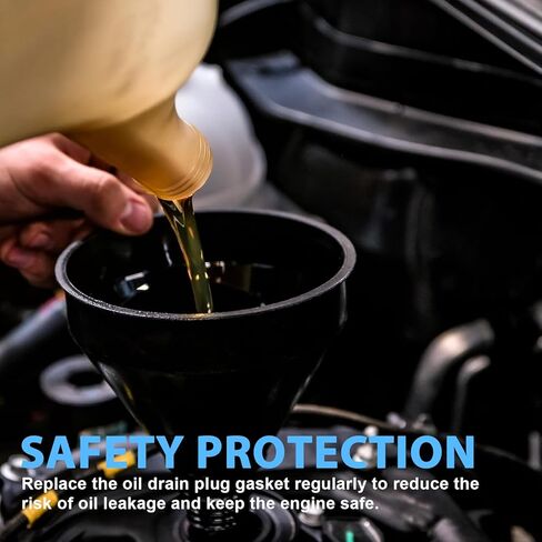 30pcs Oil Drain Plug Gasket,M12 Drain Plug Gasket Rubber Crush Washer Seals,Rubber Sealing Replacement,Replace OEM 12616850,Securely Engine Pan Crush Washers for SUV,Truck,RV and More in Saudi Arabia