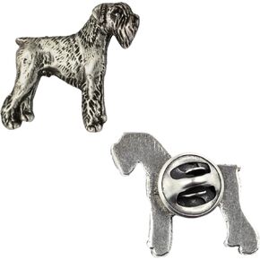 Unique Edition Silver Dog Pin Badge – Silver-Plated Handmade – Brooches Women – Funny Pins – Silver Brooch Jewelry – Schnauzer - 2,3x2,7x4,5cm in Saudi Arabia