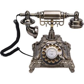 Yunir Audio Guest Book Wedding Phone ، Audio Beaverbook Phointage Phone Vintage Style رسالة صوتية صوتية للتخرج أعياد ميلاد الطفل مناسبات خاصة ، 32 جرام (لون النحاس العتيق) in Kuwait
