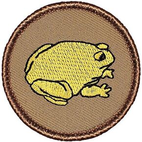 Yellow Toad Patrol Patch - 2" Diameter Round Embroidered Patch in Saudi Arabia