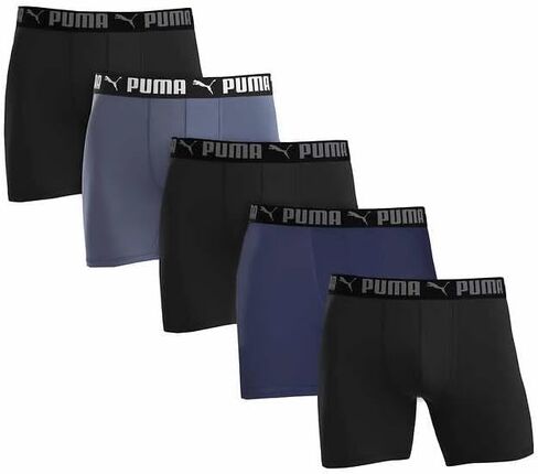 Generic Puma4 Men's Boxer Briefs, 5 Pair, Multicolor Pack in Saudi Arabia