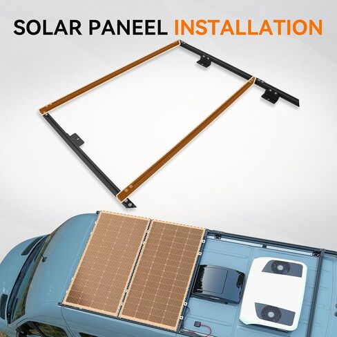 Van Roof Ladder Rack Fit for Ford Transit 148" Long Wheelbase Low/Medium/High Roof for Solar Panels Installation in Saudi Arabia