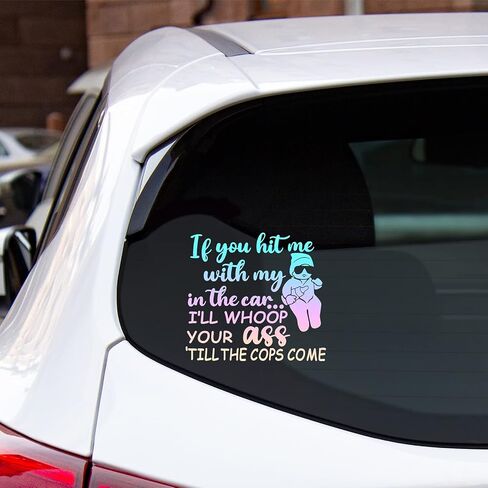 2 Pieces Baby on Board Sign and Car Decal - Removable Safety Sticker for Cars, Trucks, Window, Vehicle Bumper - New Drivers (Laser Color) in Saudi Arabia