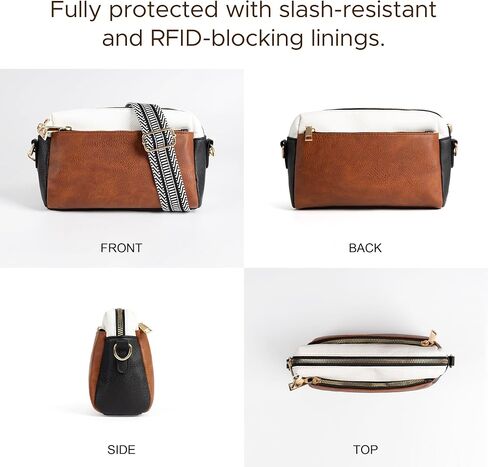 حقيبة Crossbody المضادة للسرقة للنساء ، RFID المقاومة لعمق القطع التي تمنع محافظ السفر ، حقيبة يد الكتف الصغيرة in Saudi Arabia