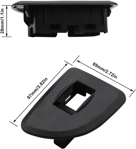 FZJDSD Window Switch Bezels 2PCS Black Rear Left & Right Side Compatible with GMC Sierra Chevy Silverado 1500 2500 HD 3500 Ext Cab 2009-2013 Replace 25995490 25995494 in Saudi Arabia